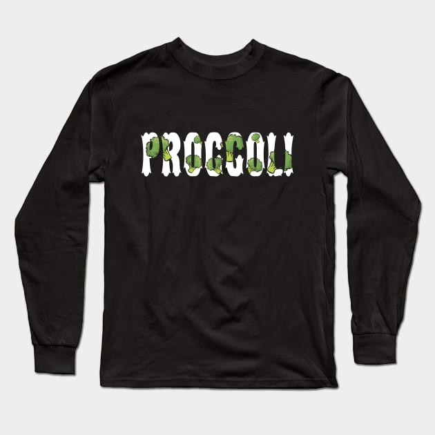 Proggolli - broccoli vegetarian, veggie birthday gift shirt Long Sleeve T-Shirt by KAOZ